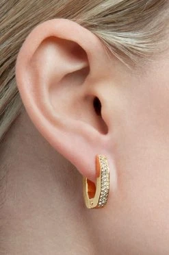 Γυναικεία Swarovski - Σκουλαρίκια DEXTERA χρυσαφί