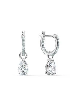 Γυναικεία Swarovski - Σκουλαρίκια ATTRACT ασημί