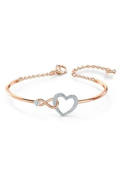 Γυναικεία Βραχιόλια Swarovski - Βραχιόλι Infinity χρυσαφί