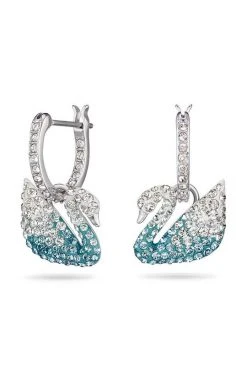 Γυναικεία Σκουλαρίκια Swarovski Iconic Swan ασημί