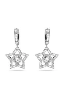 Γυναικεία Σκουλαρίκια Swarovski Stella ασημί