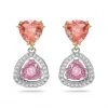 Γυναικεία Σκουλαρίκια Swarovski ροζ