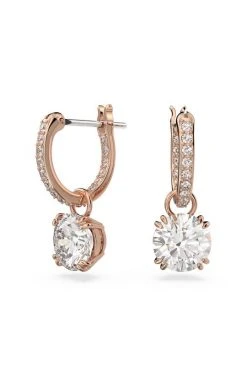 Γυναικεία Σκουλαρίκια Swarovski χρυσαφί