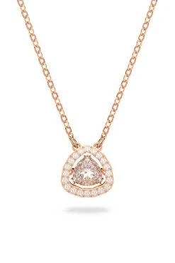 Γυναικεία Κολιέ Swarovski βρώμικο ροζ