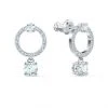 Γυναικεία Swarovski - Σκουλαρίκια ATTRACT ασημί