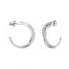 Γυναικεία Swarovski - Σκουλαρίκια TWIST MINI HOOP ασημί