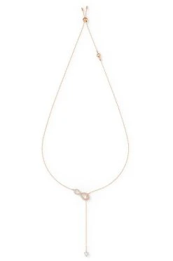 Γυναικεία Swarovski - Κολιέ Infinity χρυσαφί