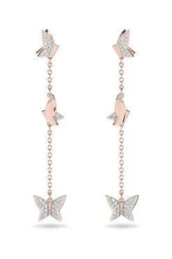 Γυναικεία Σκουλαρίκια Swarovski χρυσαφί