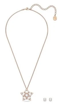Γυναικεία Σετ Swarovski - Κολιέ και σκουλαρίκια Stella χρυσαφί